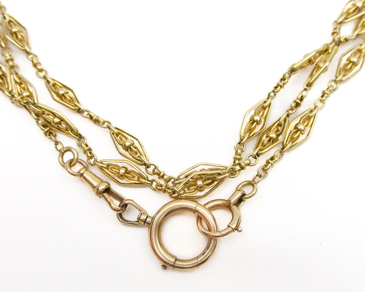 French Victorian 18KT Long Chain