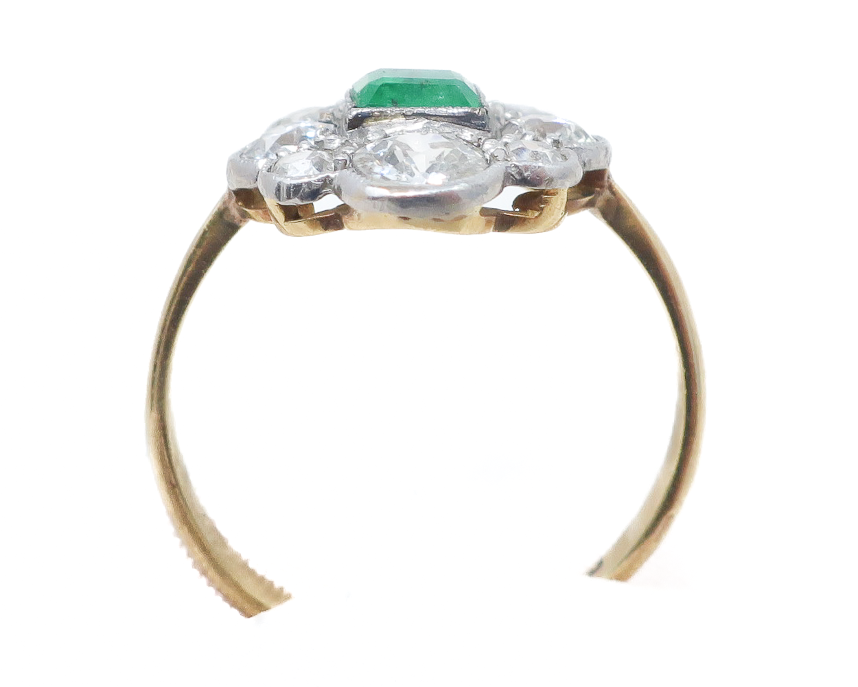 1910s Emerald and Diamond Ring