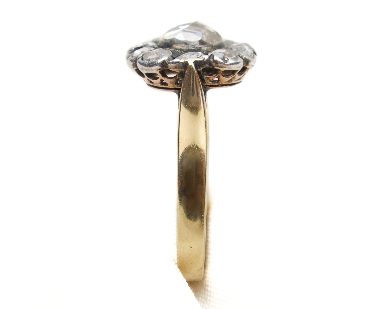 Victorian Rose-Cut Diamond Halo Ring