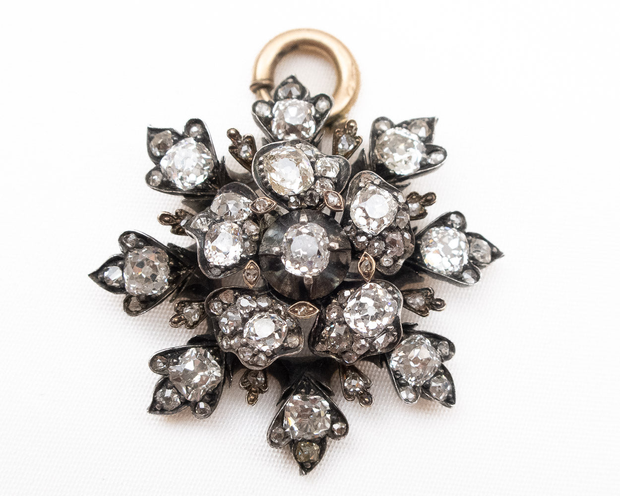 Victorian Diamond Earrings & Pendant Set