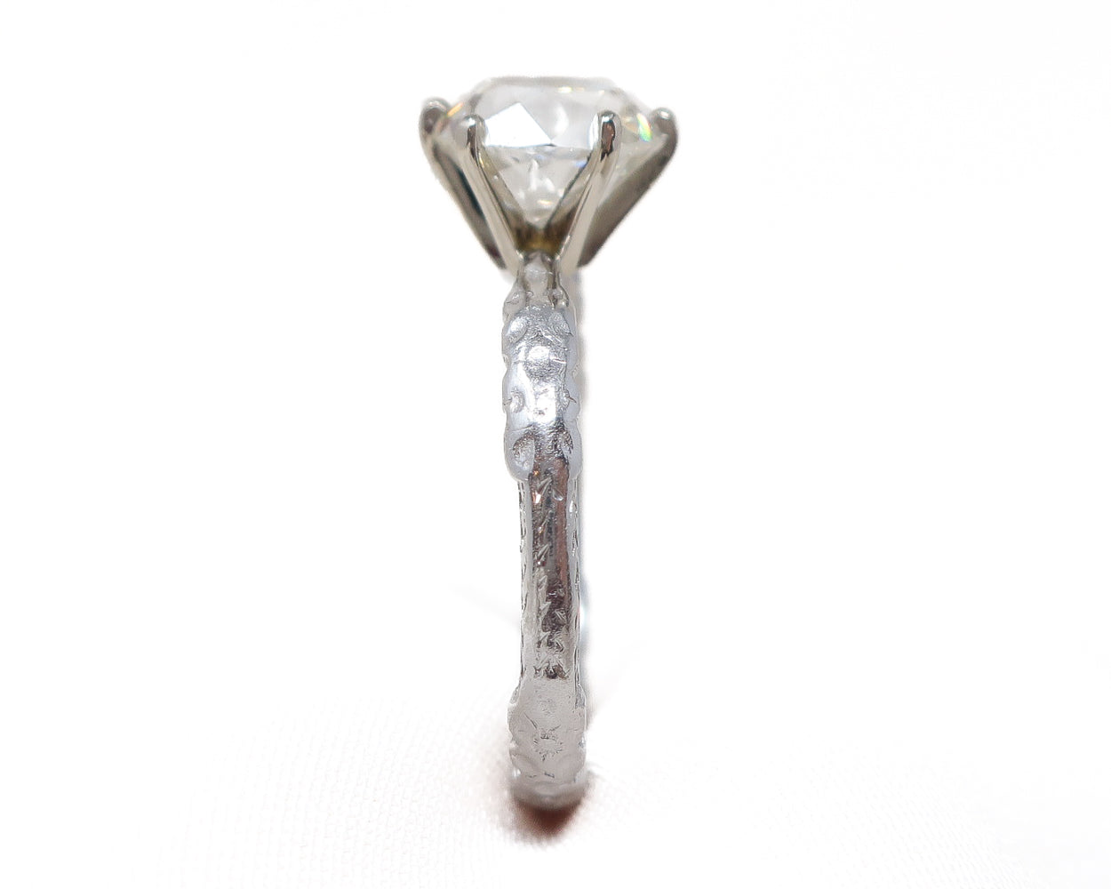1920s Old Mine-Cut Diamond Solitaire