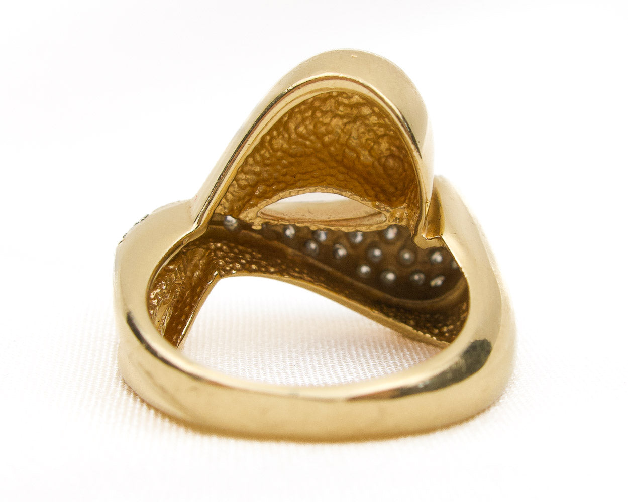 Late-Midcentury Modernist Diamond Ring