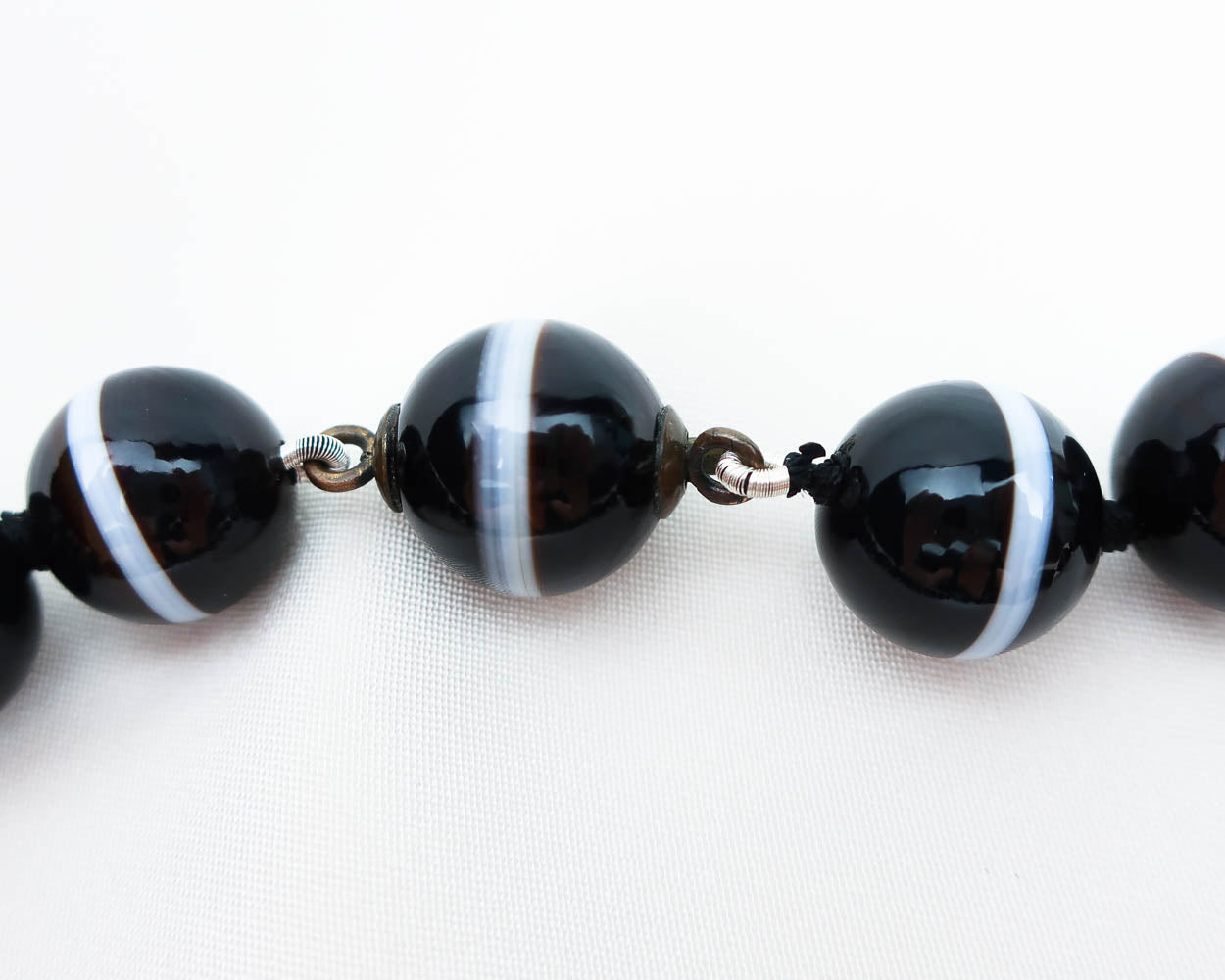 Victorian Banded Agate Beads
