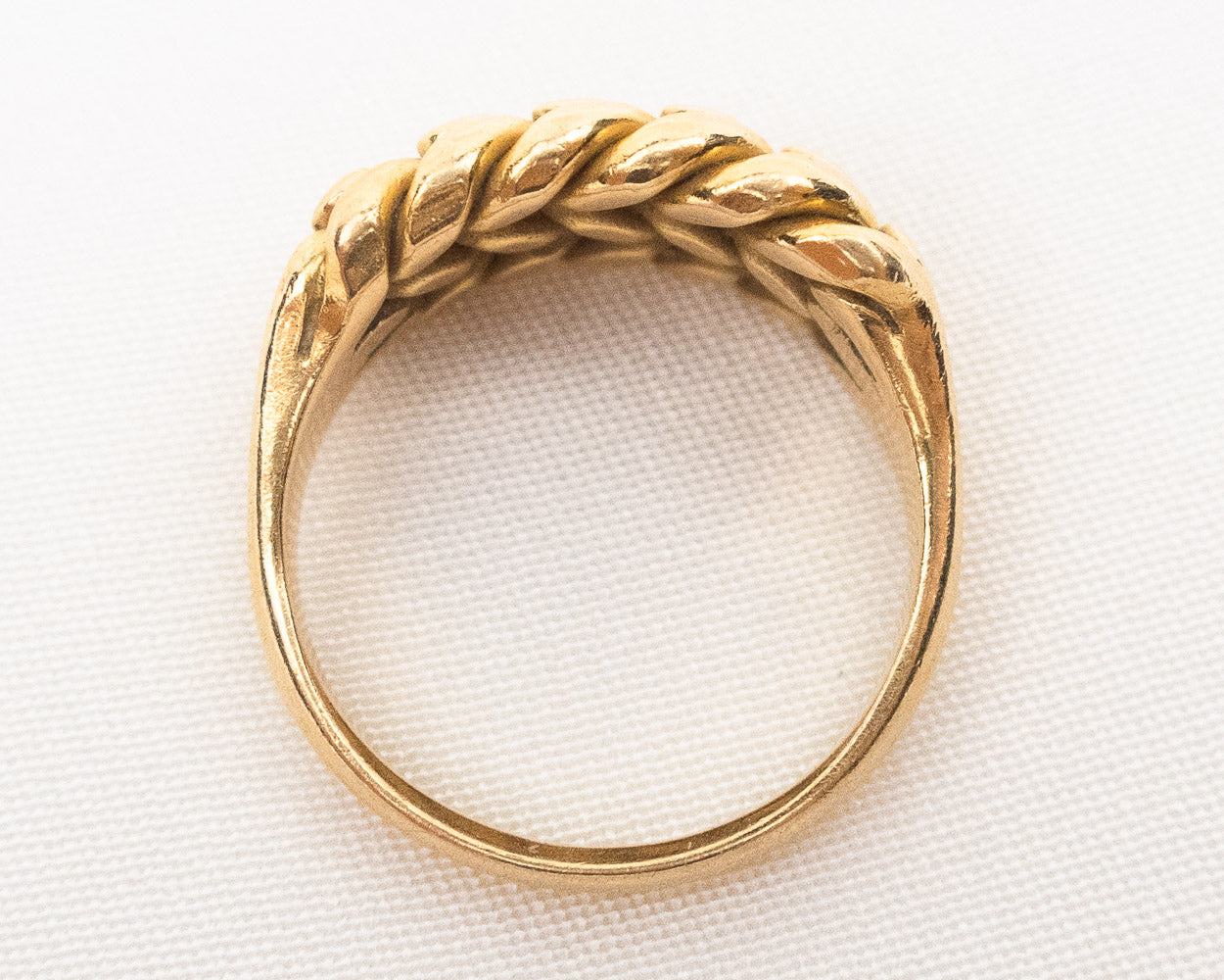 Victorian 18KT Braided Keeper Ring