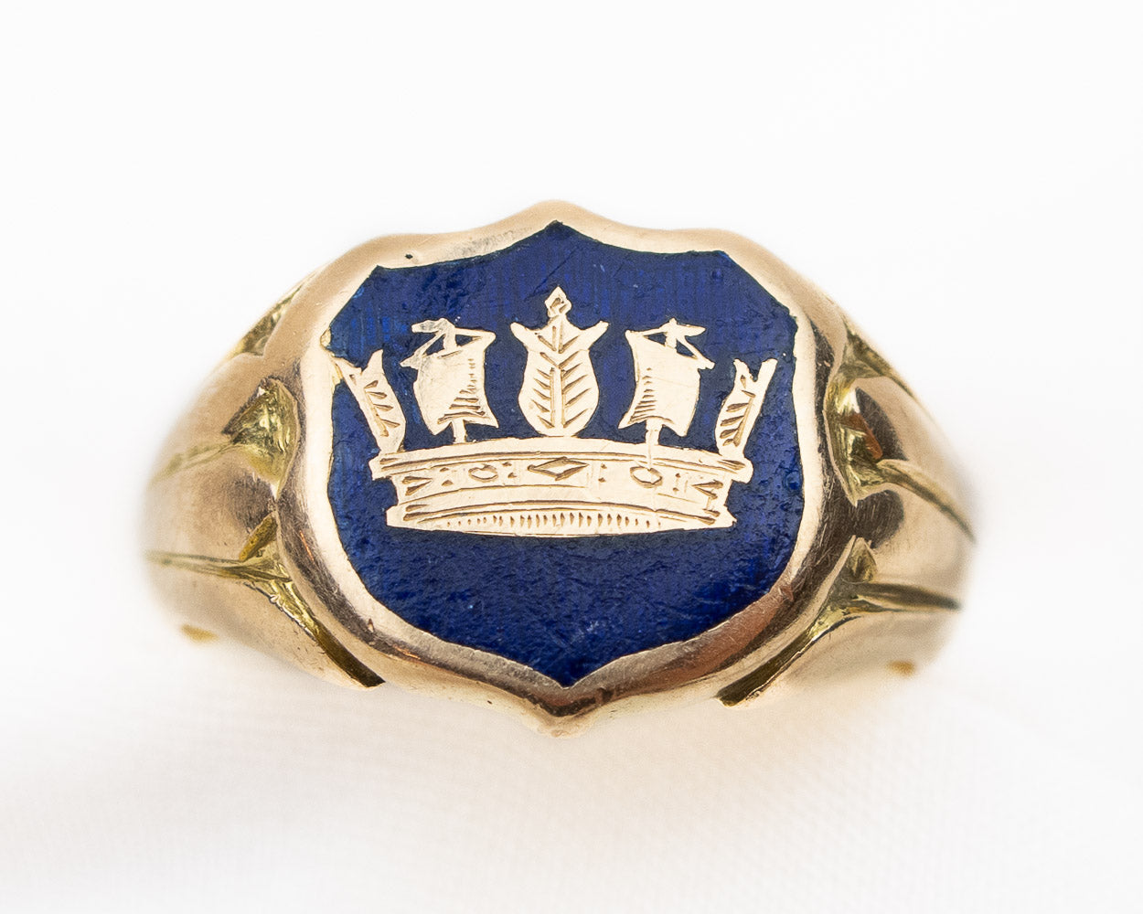 Victorian Naval Crown Ring