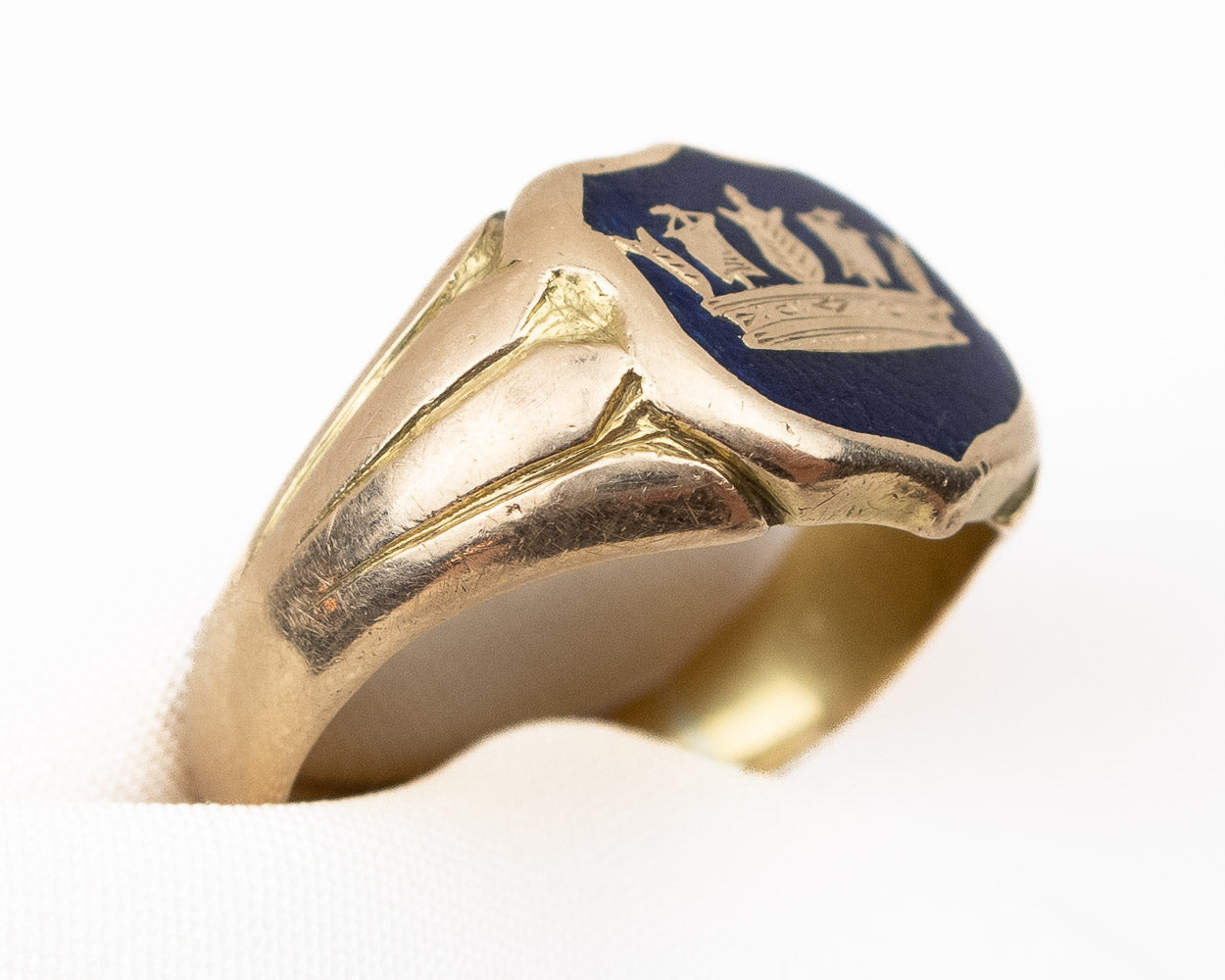 Victorian Naval Crown Ring