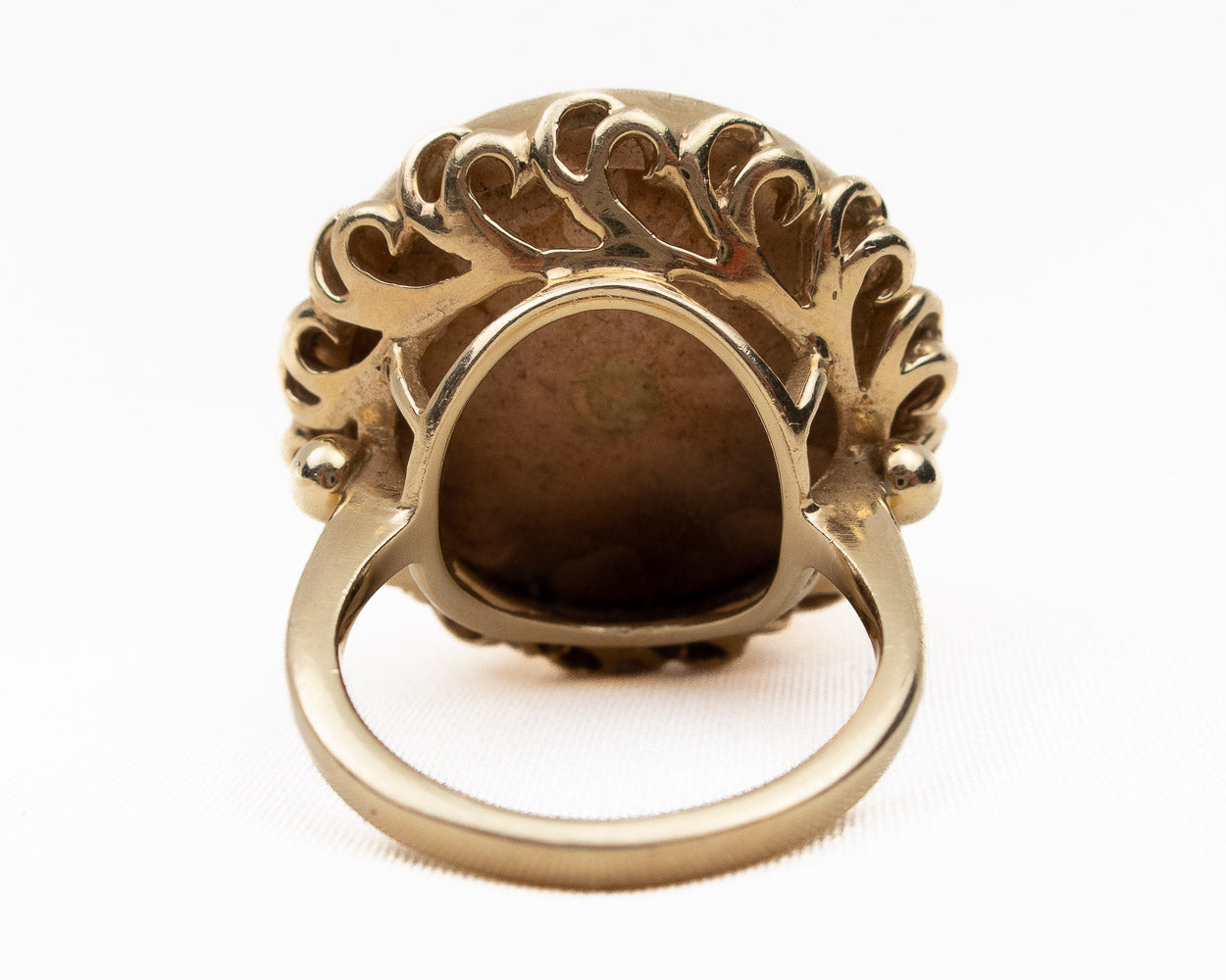 Victorian Gold-Bearing Quartz Cocktail Ring