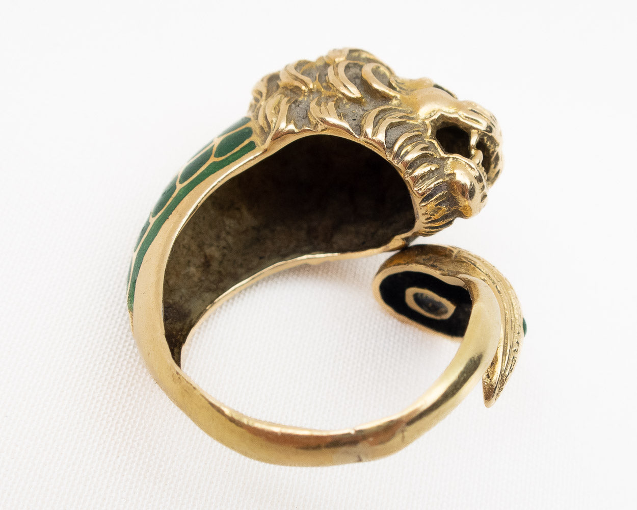 Late-Midcentury Lion Ring