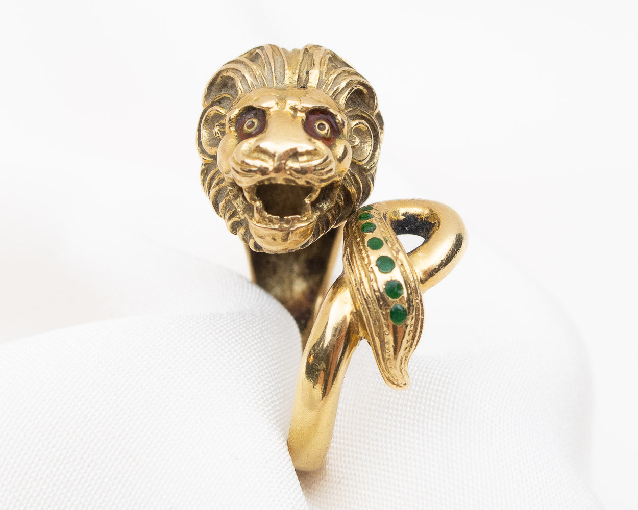 Late-Midcentury Lion Ring
