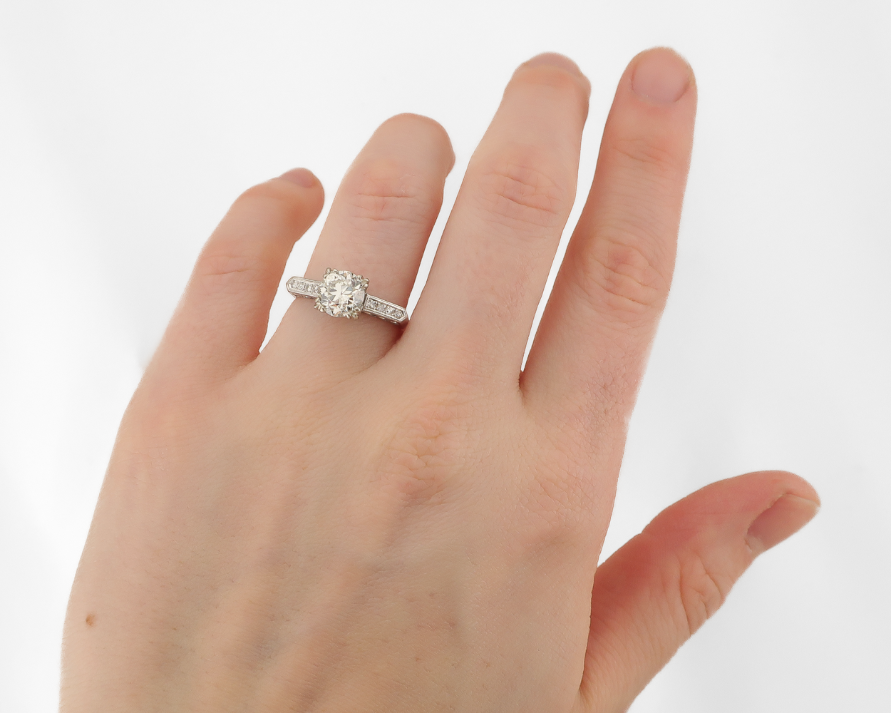 Art Deco Platinum Diamond Ring