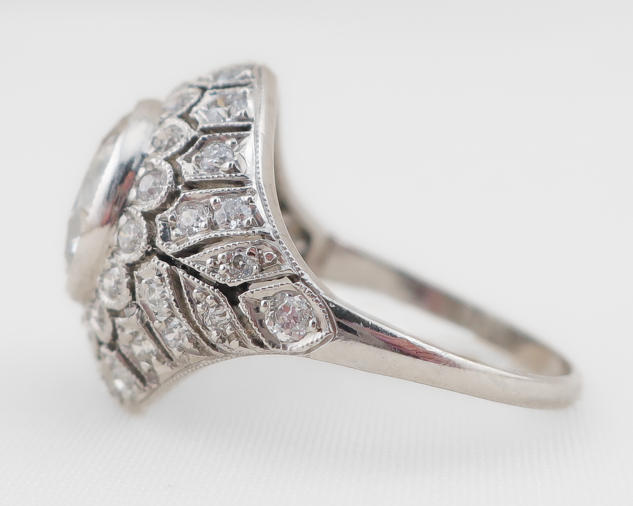 Art Deco Domed Diamond Ring