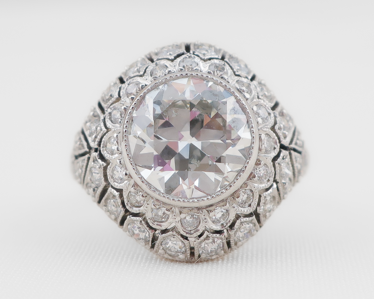 Art Deco Domed Diamond Ring