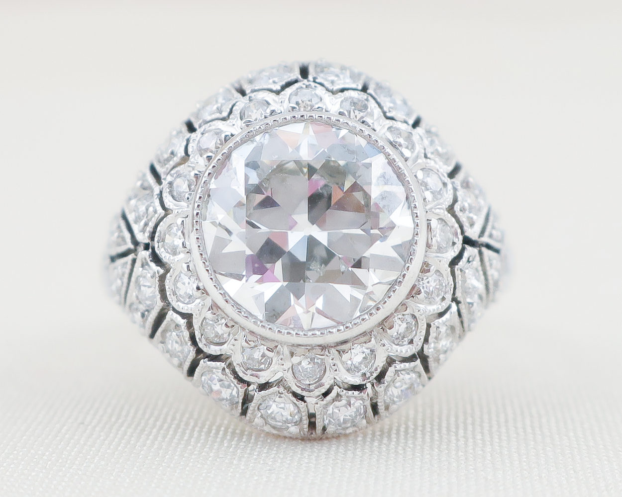 Art Deco Domed Diamond Ring