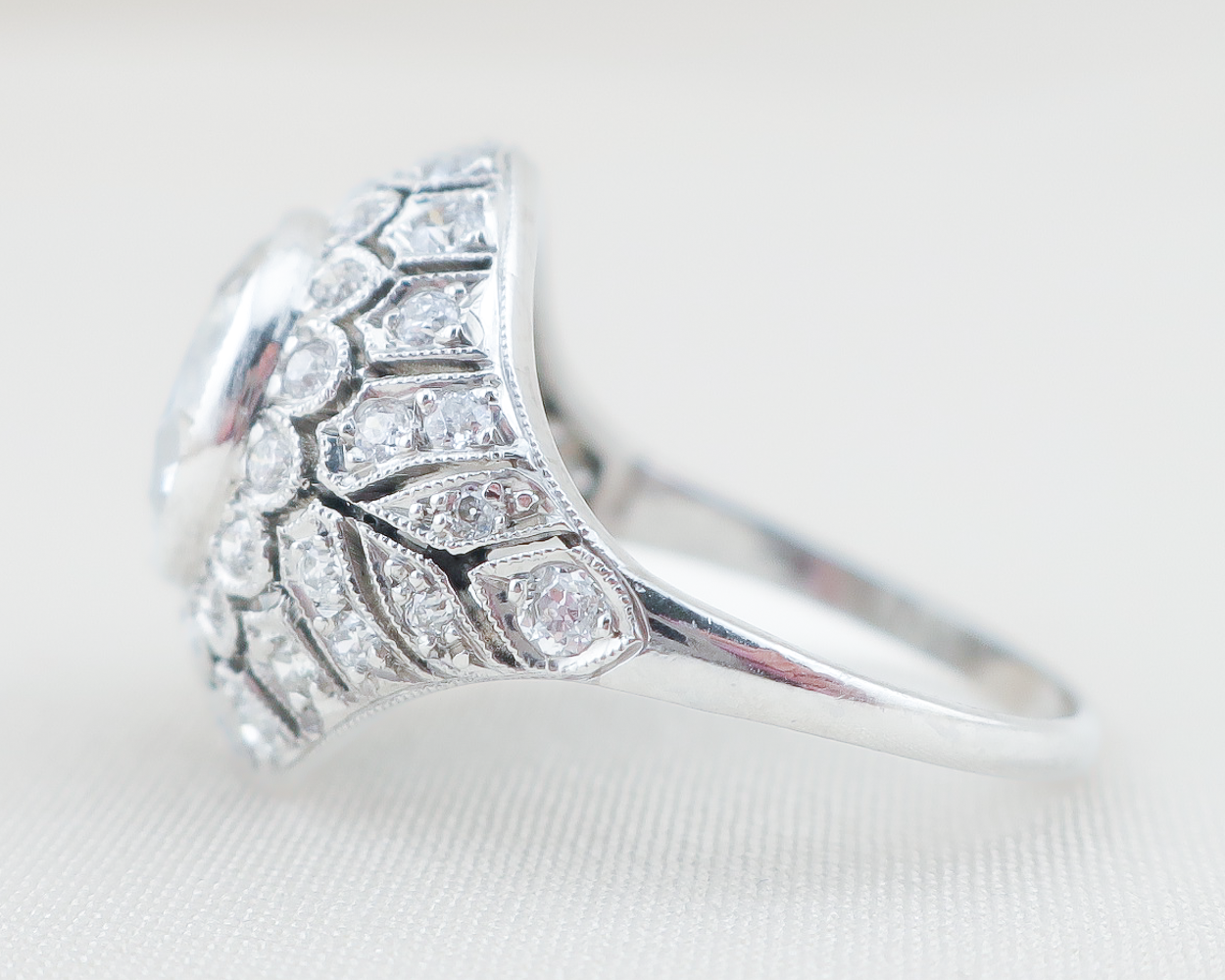 Art Deco Domed Diamond Ring