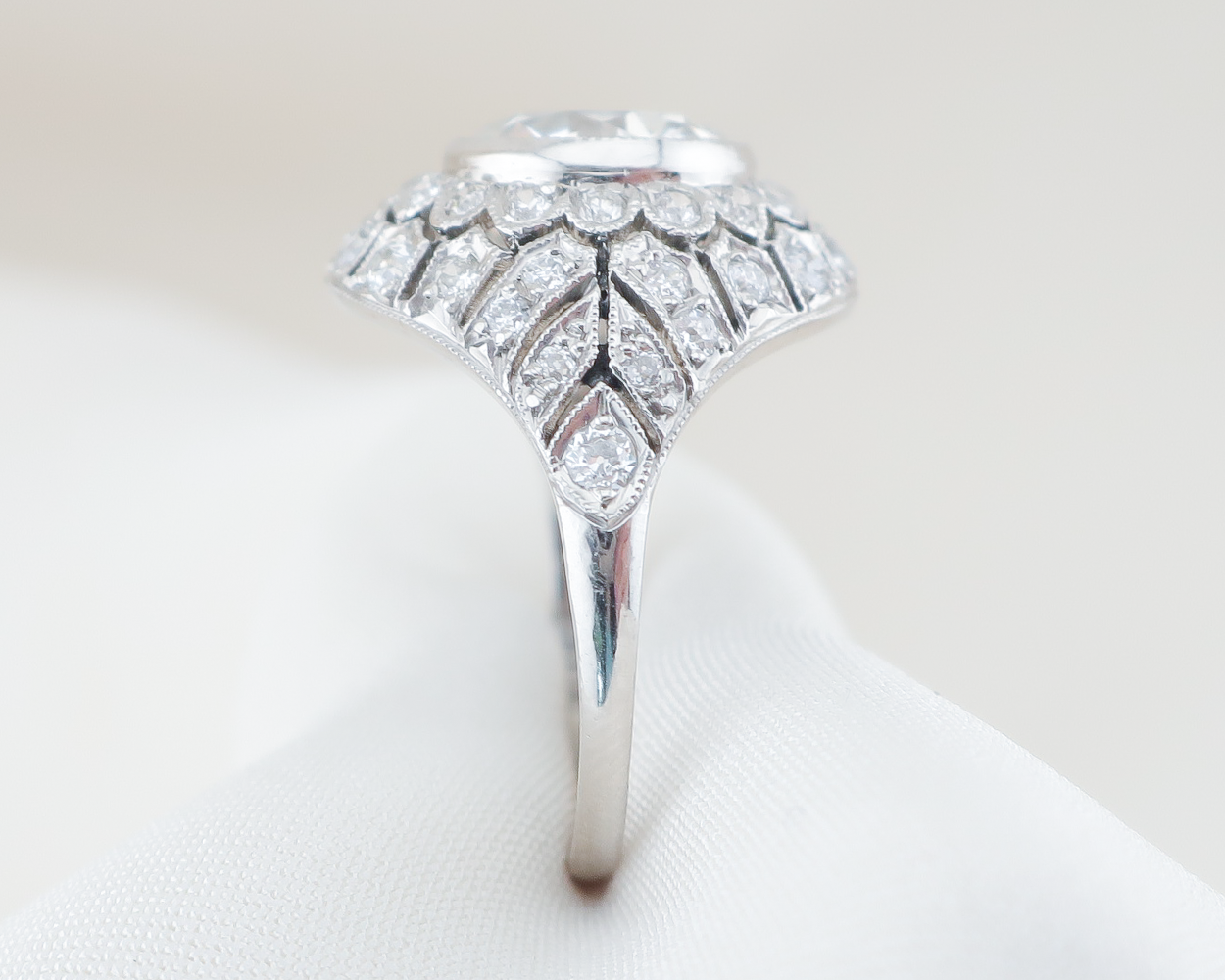 Art Deco Domed Diamond Ring