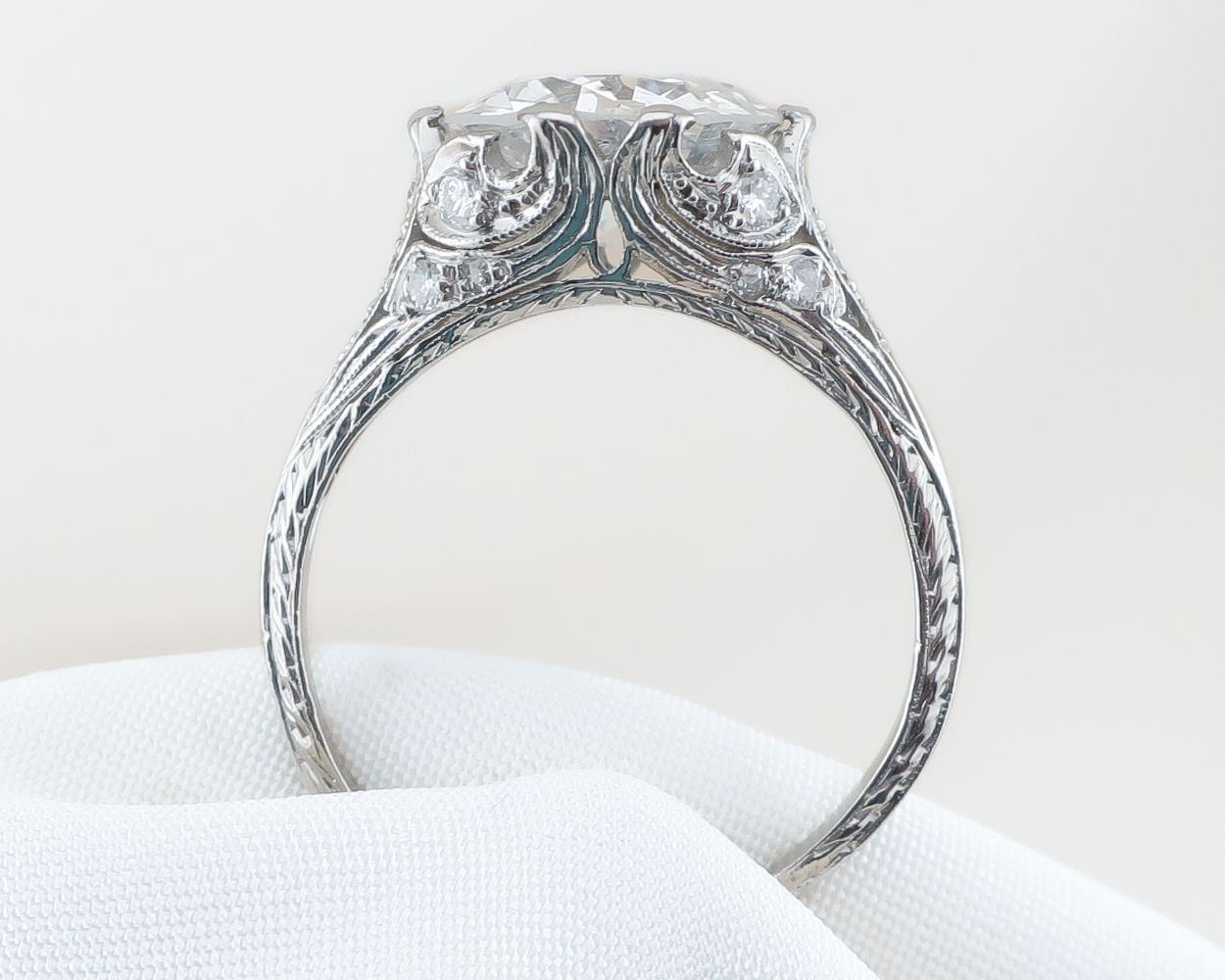 Art Deco 3.51-Carat Diamond Ring