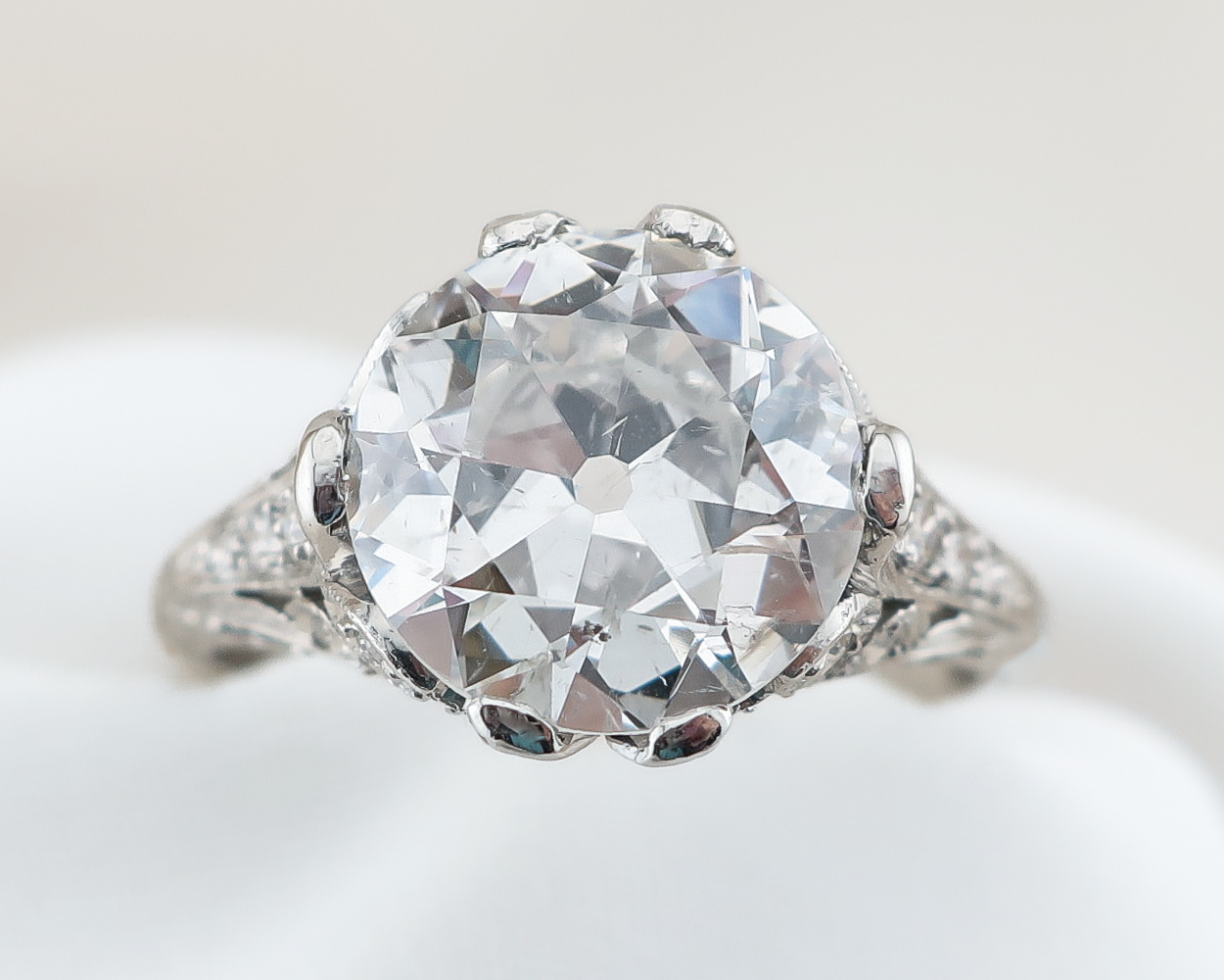 Art Deco 3.51-Carat Diamond Ring