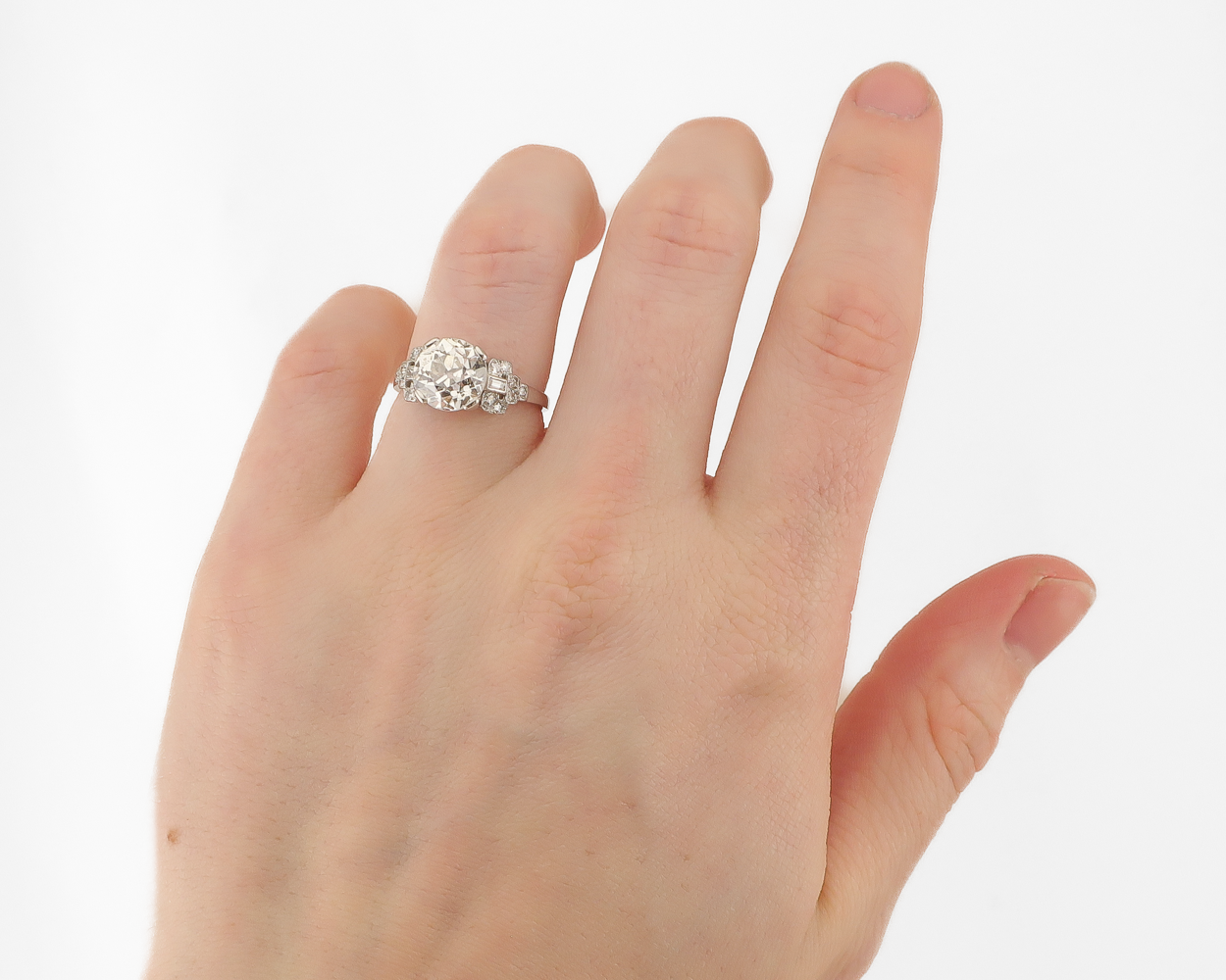 Art Deco Fancy Diamond Ring