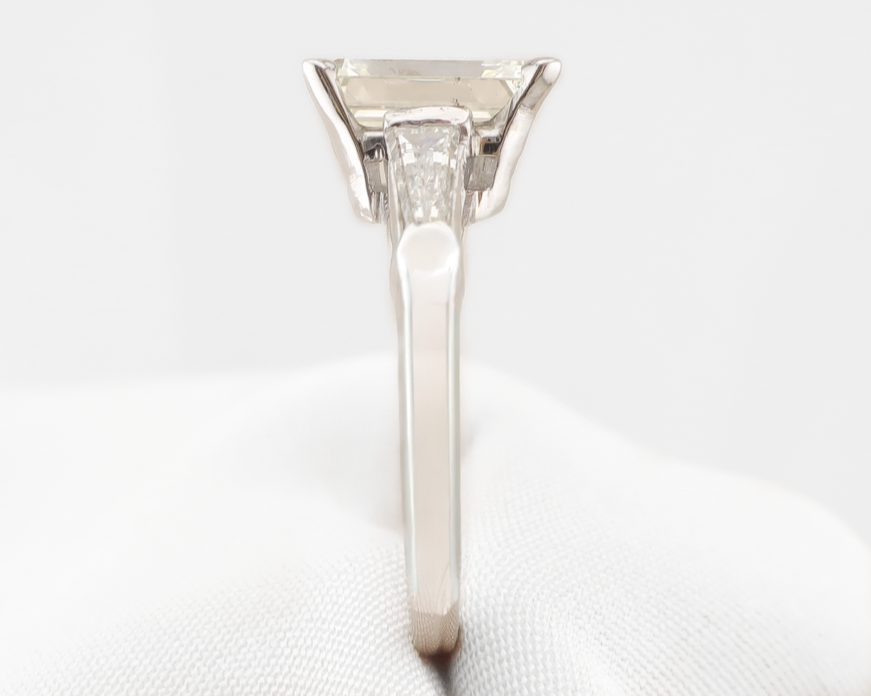 Midcentury 1.95-Carat Emerald-Cut Diamond Ring