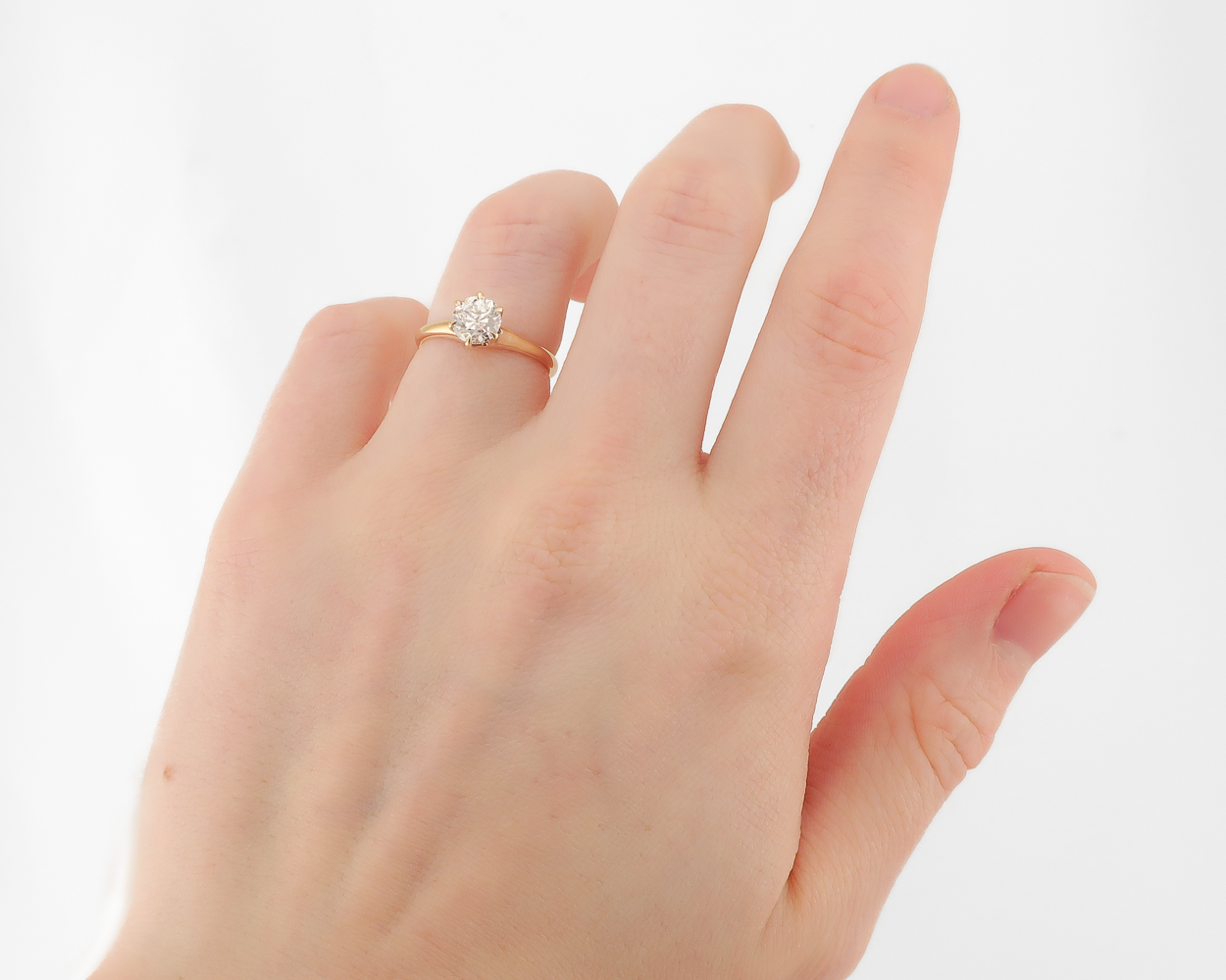 Art Deco .90-Carat Solitaire Diamond Ring