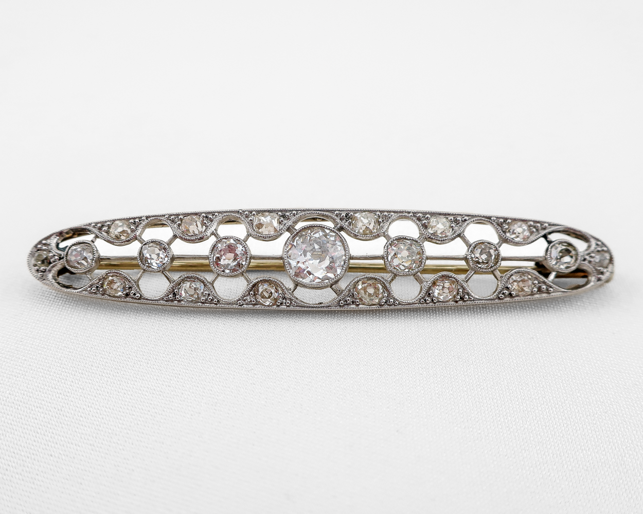 Edwardian French Diamond Brooch