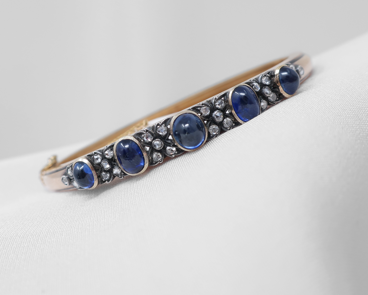 Victorian Sapphire & Diamond Bangle