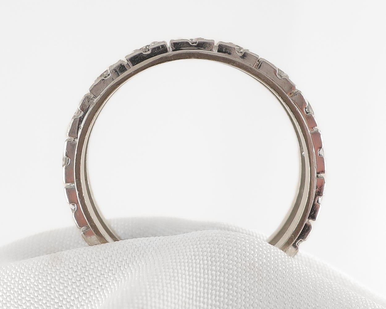 Midcentury Platinum Diamond Eternity Band