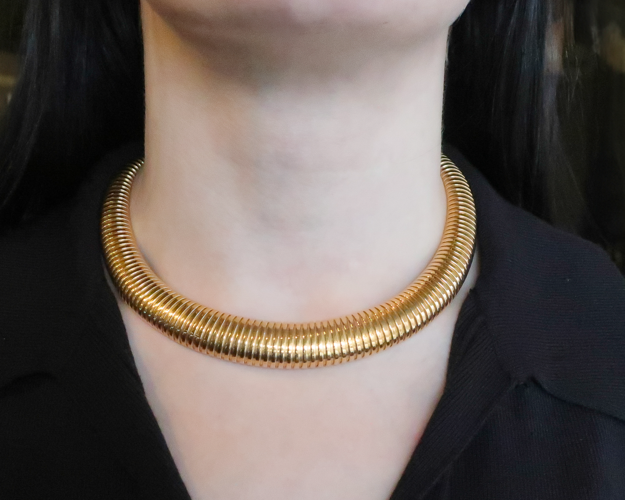 Retro-Era Gas Pipe Necklace