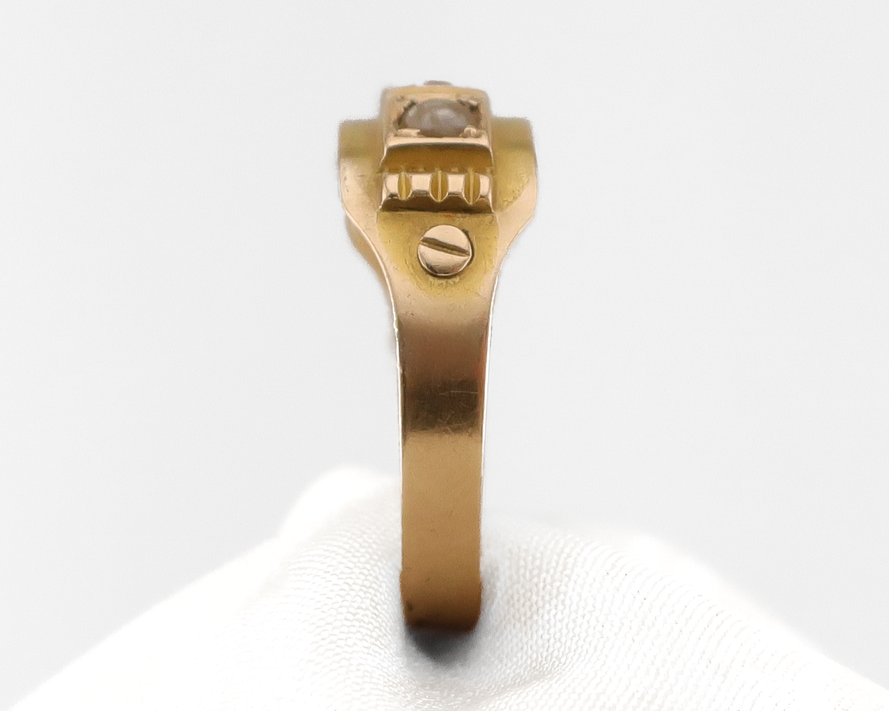 Victorian Pearl & Ruby Ring