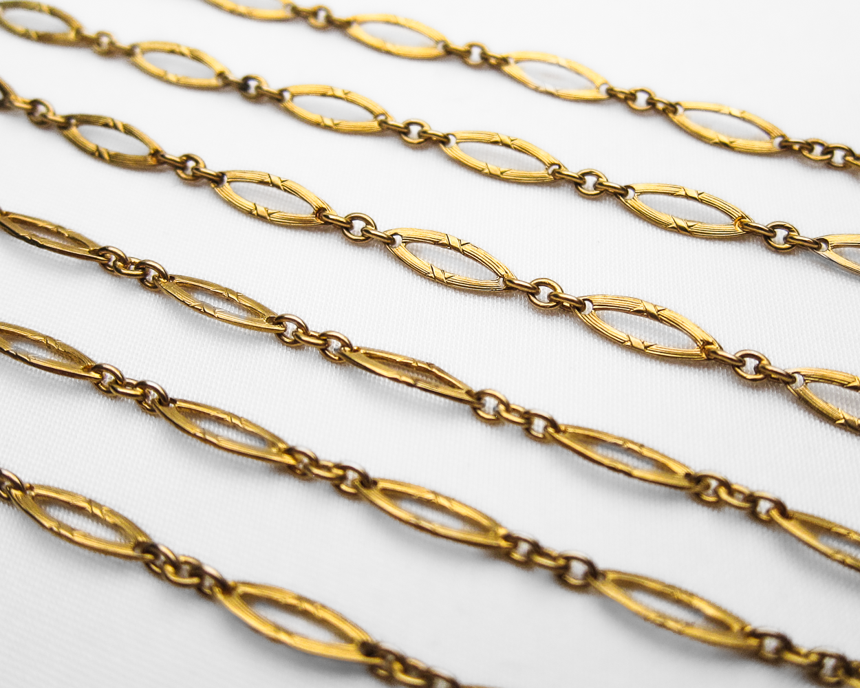 Victorian 18KT Gold French Chain