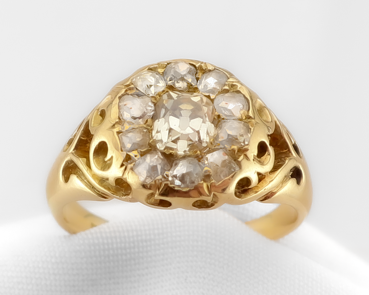 Art Deco Diamond Cluster Ring
