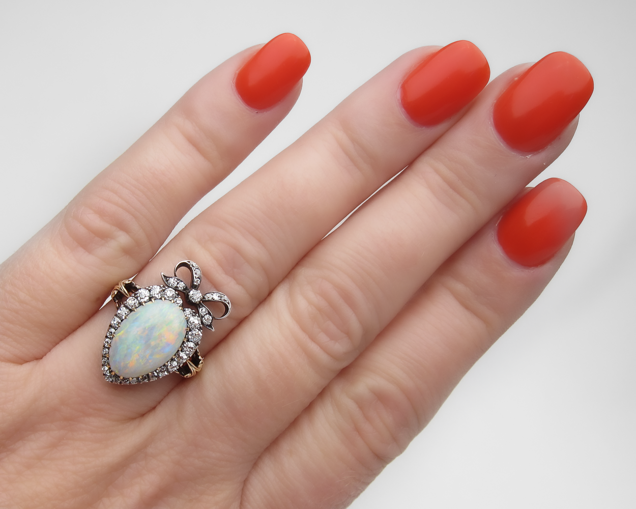 Victorian Opal & Diamond Ring