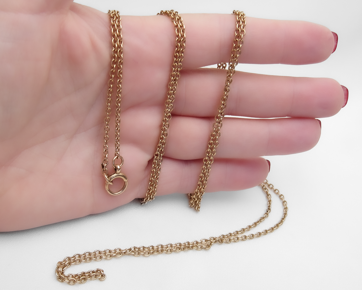 Circa 1900 15KT Gold Chain