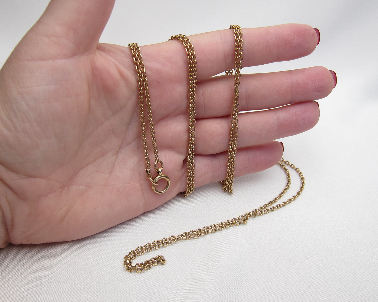 Circa 1900 15KT Gold Chain