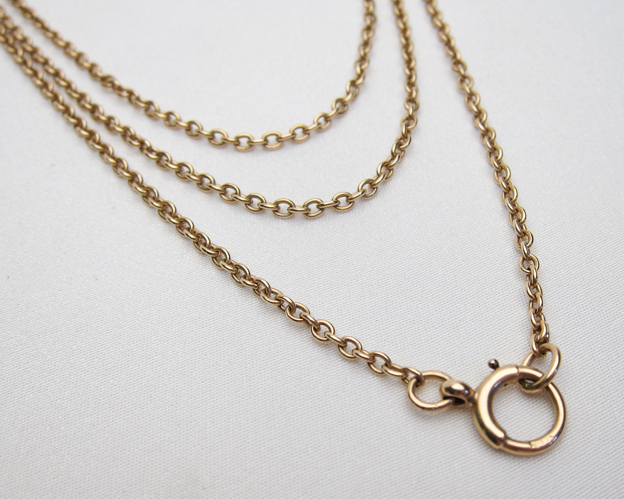 Circa 1900 15KT Gold Chain