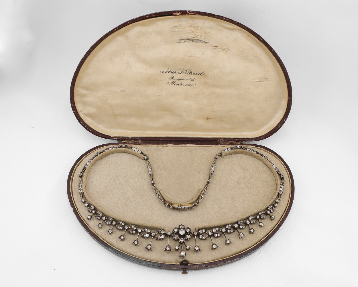 Victorian Diamond Floral Necklace