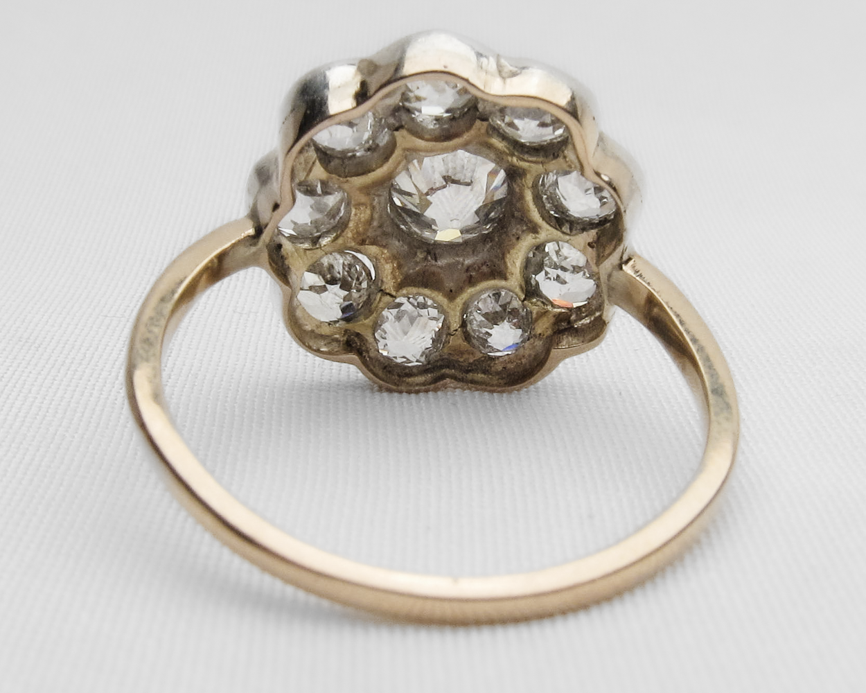 Victorian Diamond Cluster Ring