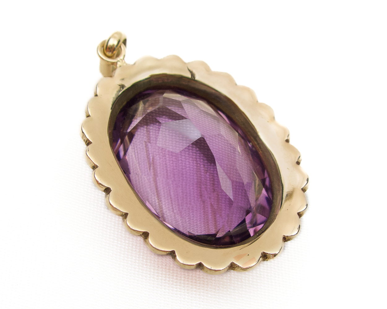 Victorian Amethyst & Pearl Halo Pendant