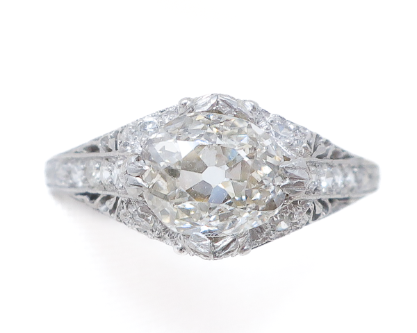 Edwardian Old Mine-Cut Diamond Ring