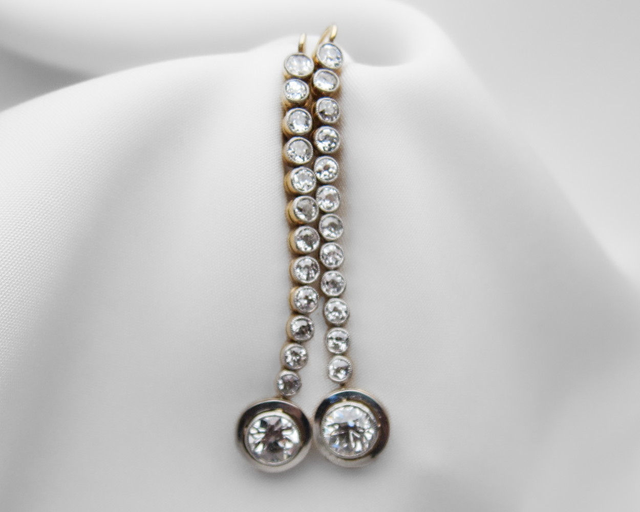 Art Deco Diamond Drop Earrings