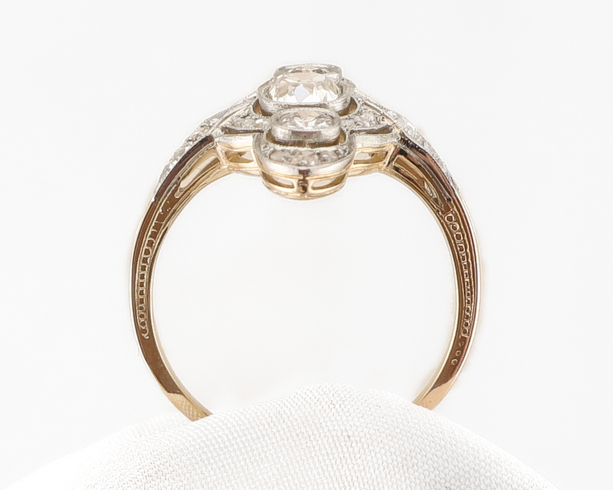 Edwardian North-South Diamond Ring