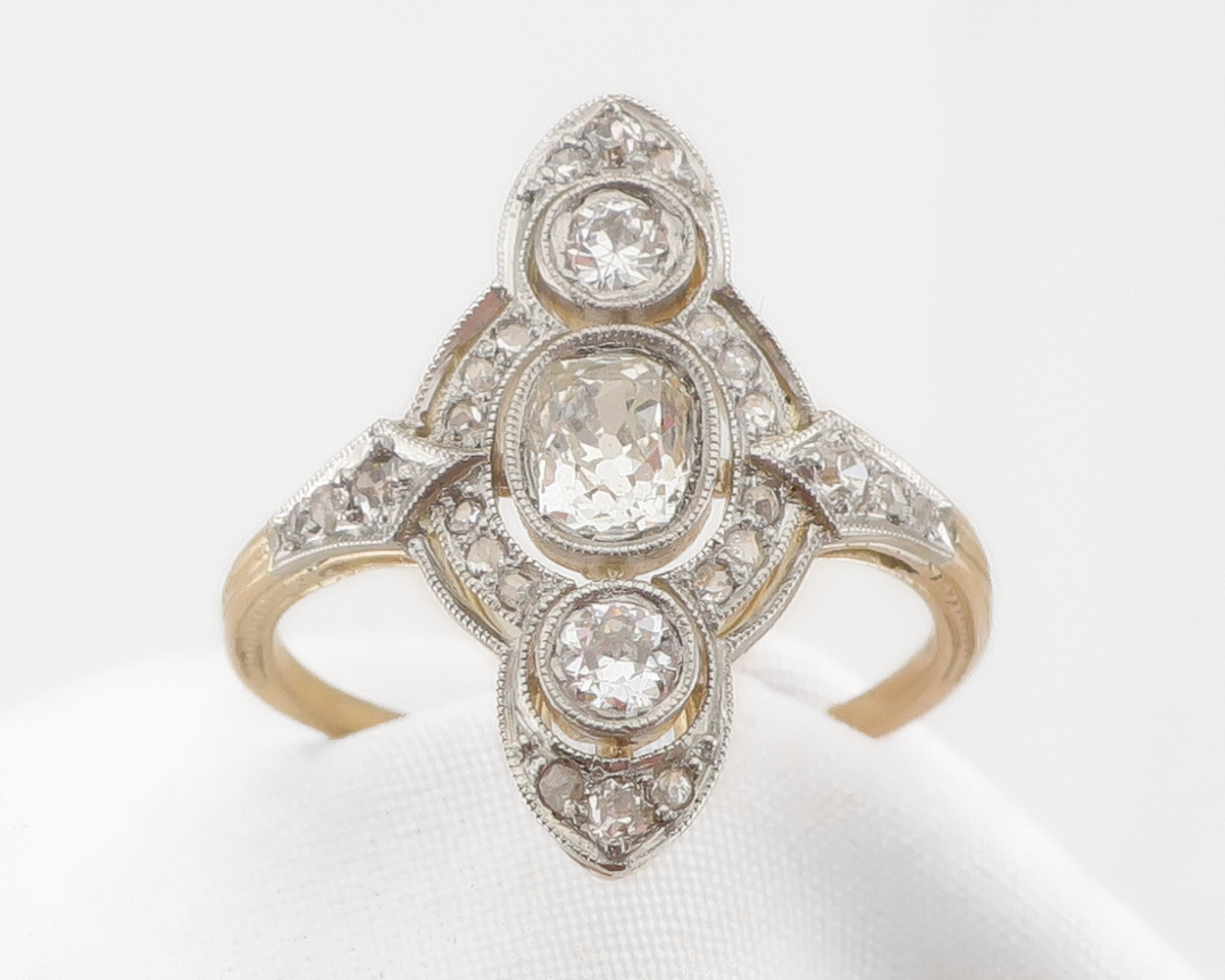 Edwardian North-South Diamond Ring