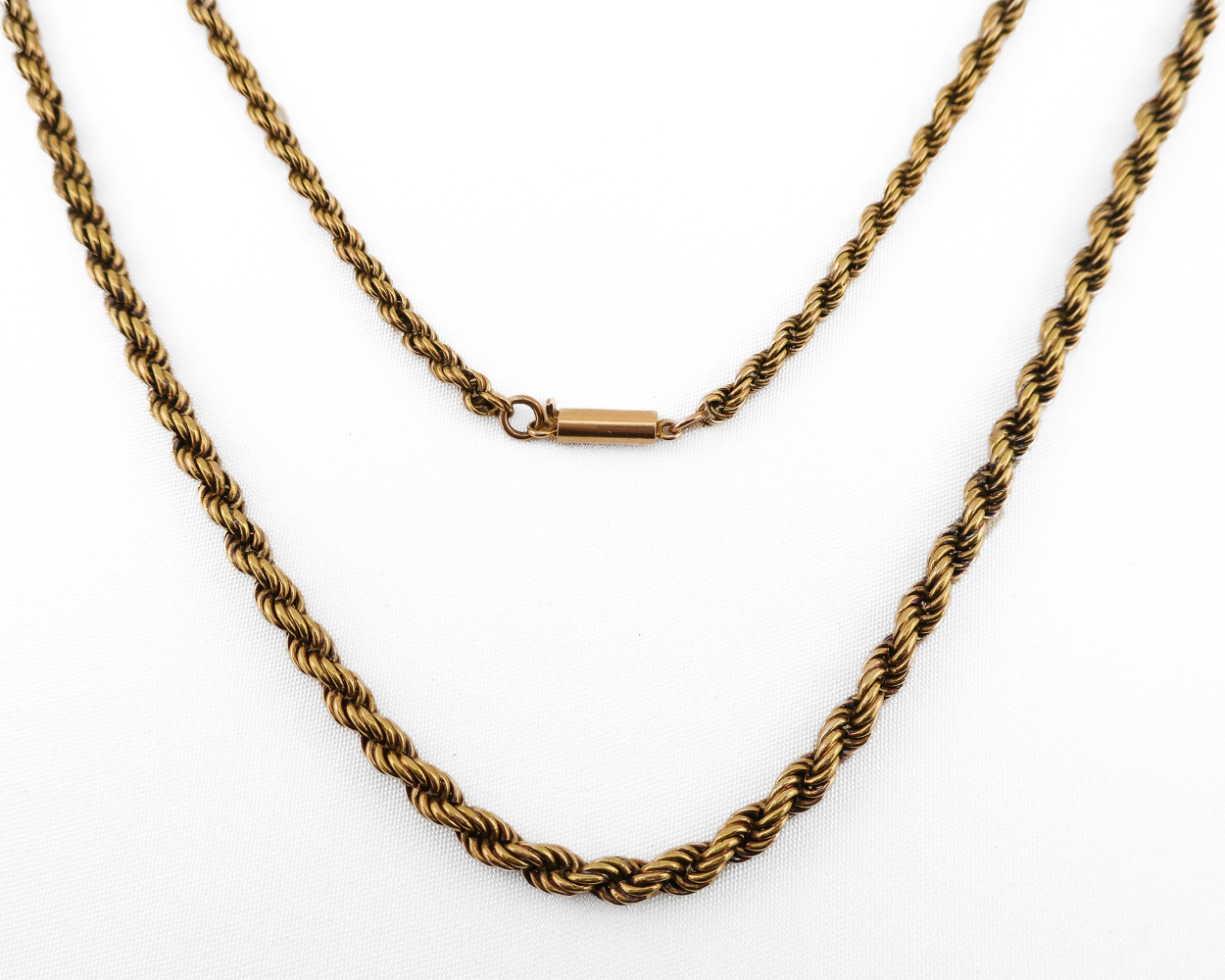 Victorian 18KT Gold Rope Chain
