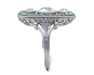 Art Deco Octagonal Diamond & Emerald Ring