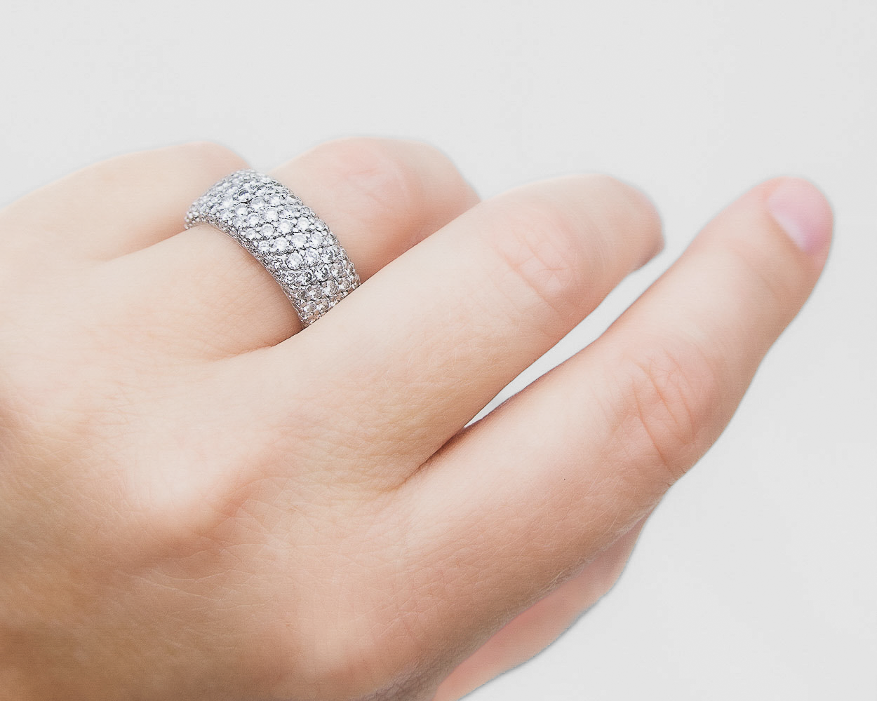 Late-Midcentury Diamond Eternity Band