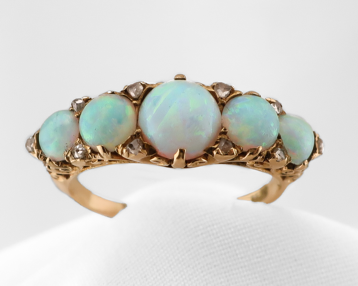 Victorian Opal & Diamond Ring