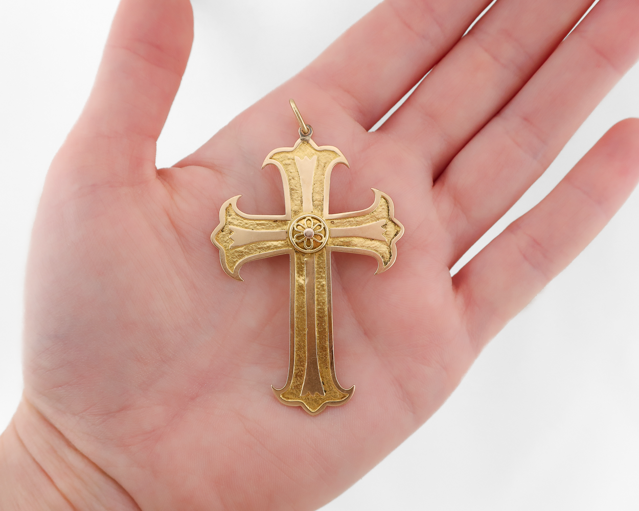 Mid-Victorian Gold Cross