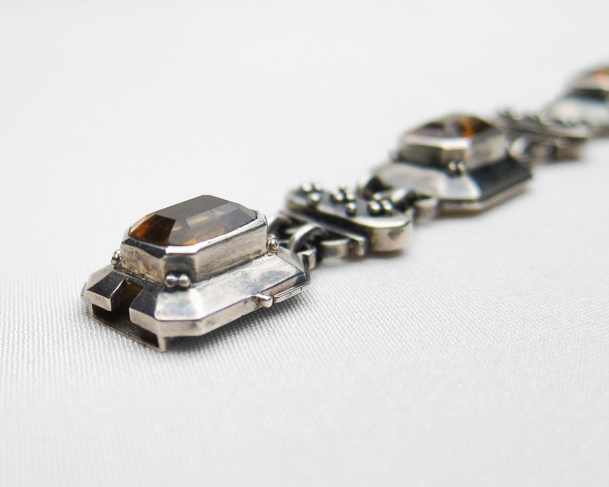 Art Nouveau German Citrine Bracelet
