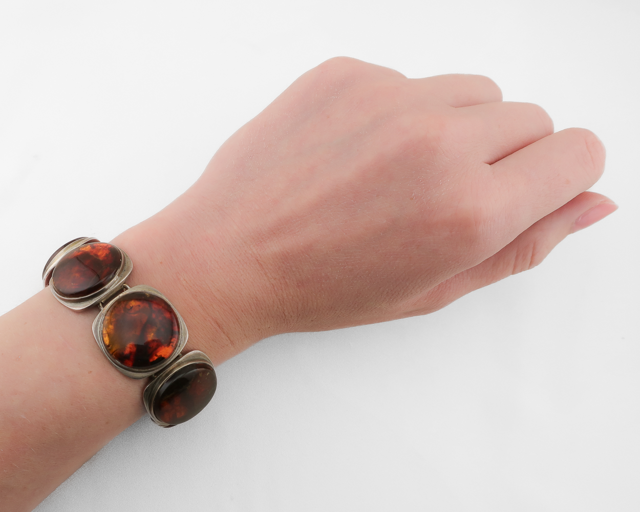 Midcentury Danish Amber Bracelet