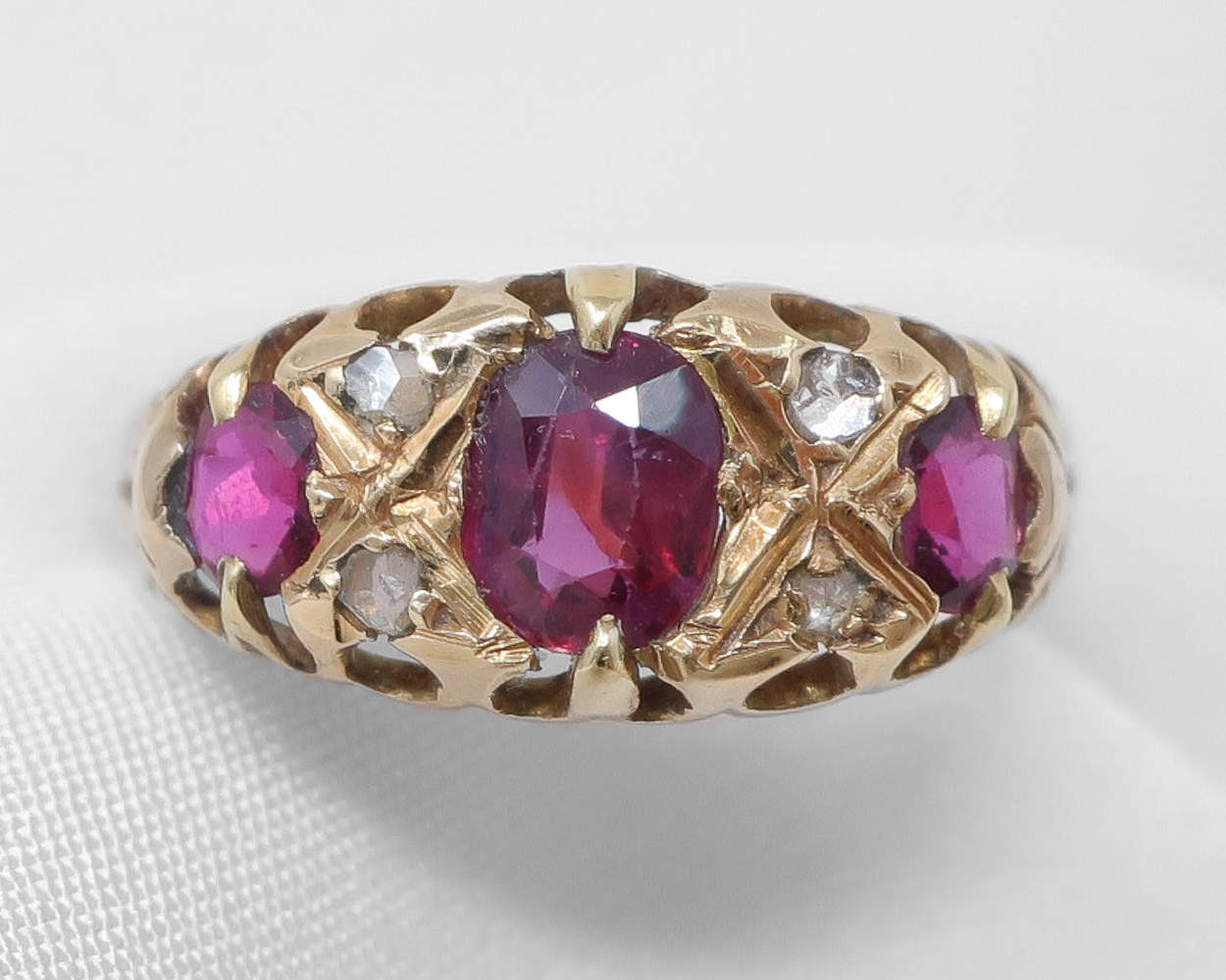 Edwardian Ruby & Diamond Ring